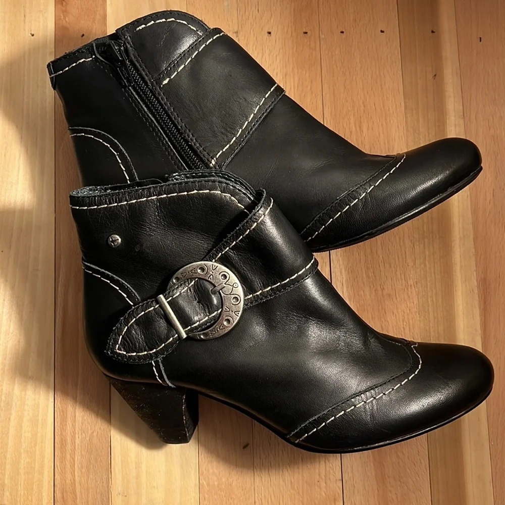 Pikolinos Woman’s Leather Black Leather Boots. Sz 5.5 - Picture 2 of 6